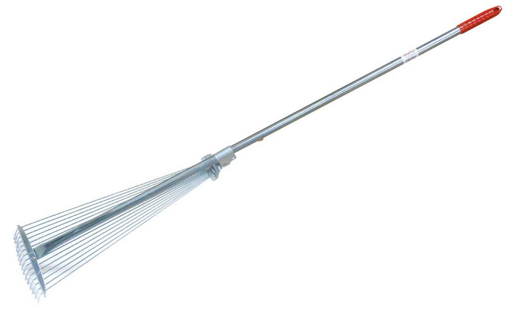 rastrello scopa per foglie 15 denti regolabili cod:ferx.vit31197