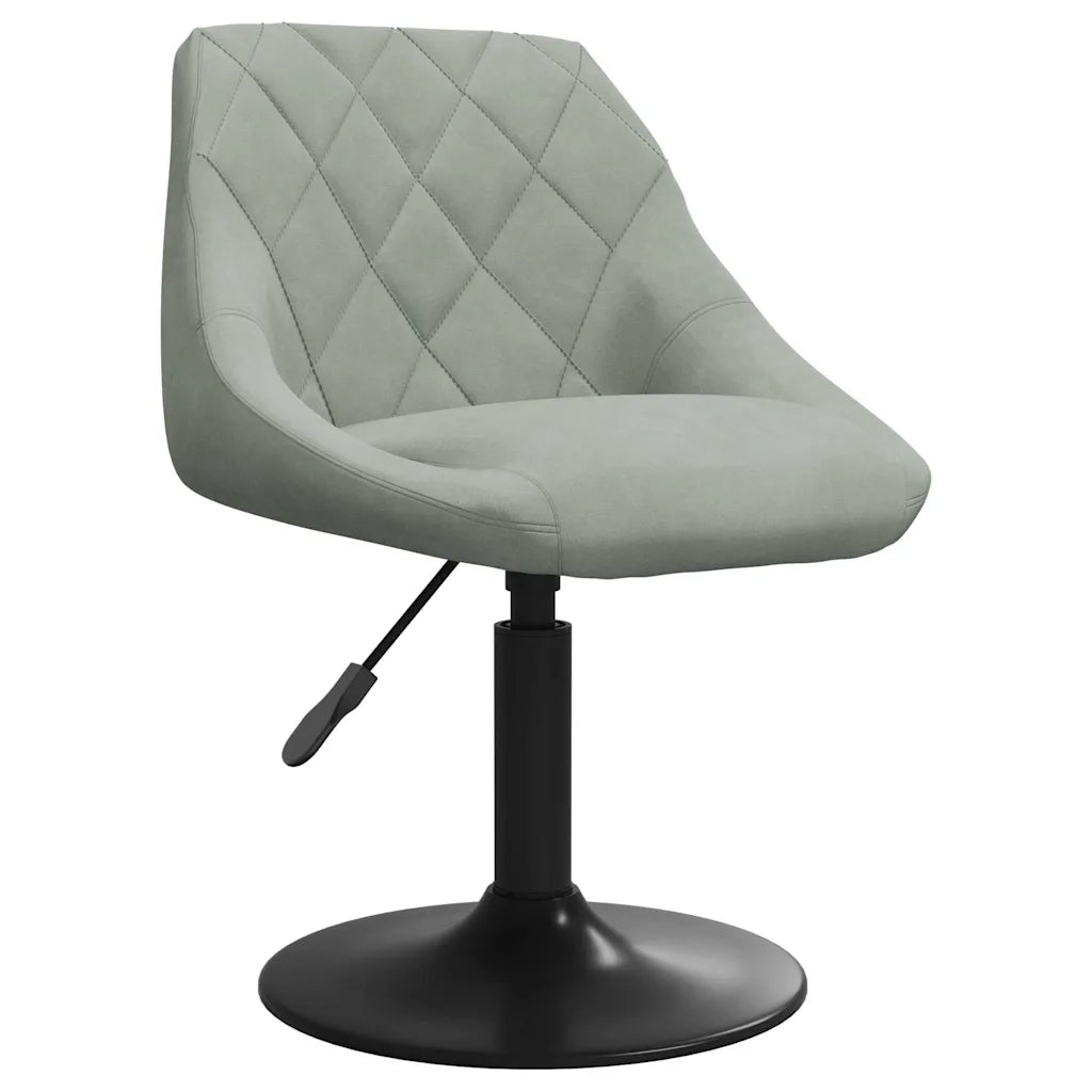 Sgabello da Bar Grigio Chiaro in Velluto cod mxl 57330