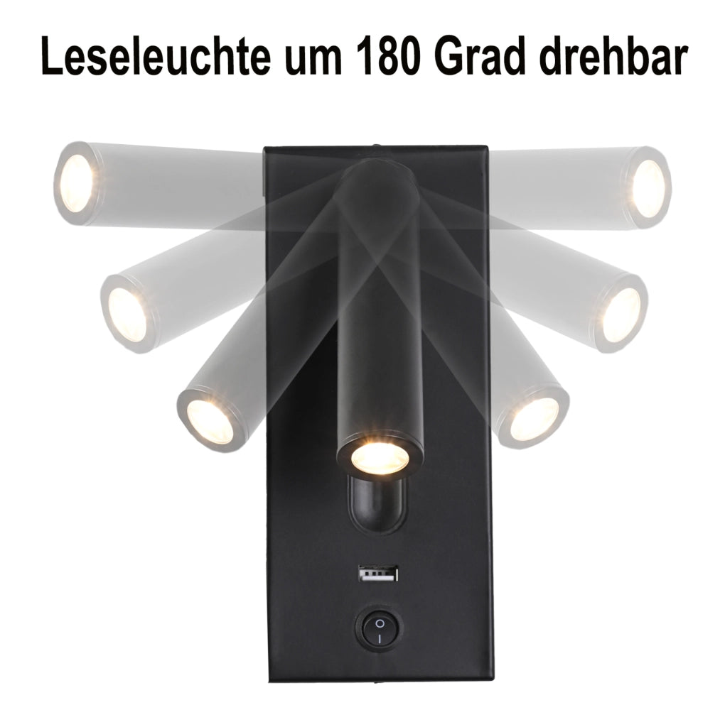 Letto matrimoniale imbottito 180x200 cm con LED USB e contenitore