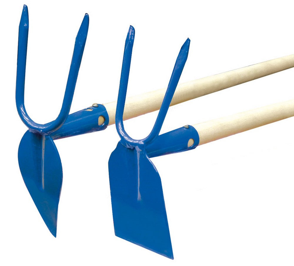 zappetta quadro-bidente con manico cm.120 cod:ferx.vit12542