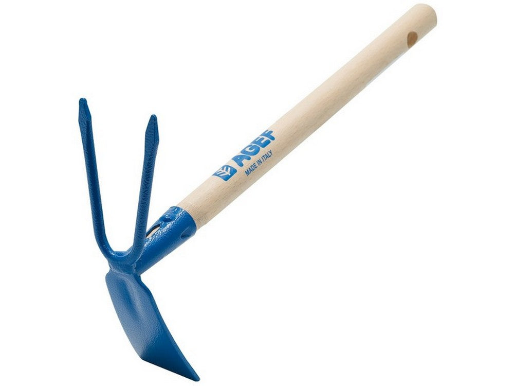 zappetta quadro-bidente con manico cm. 30 cod:ferx.vit50696