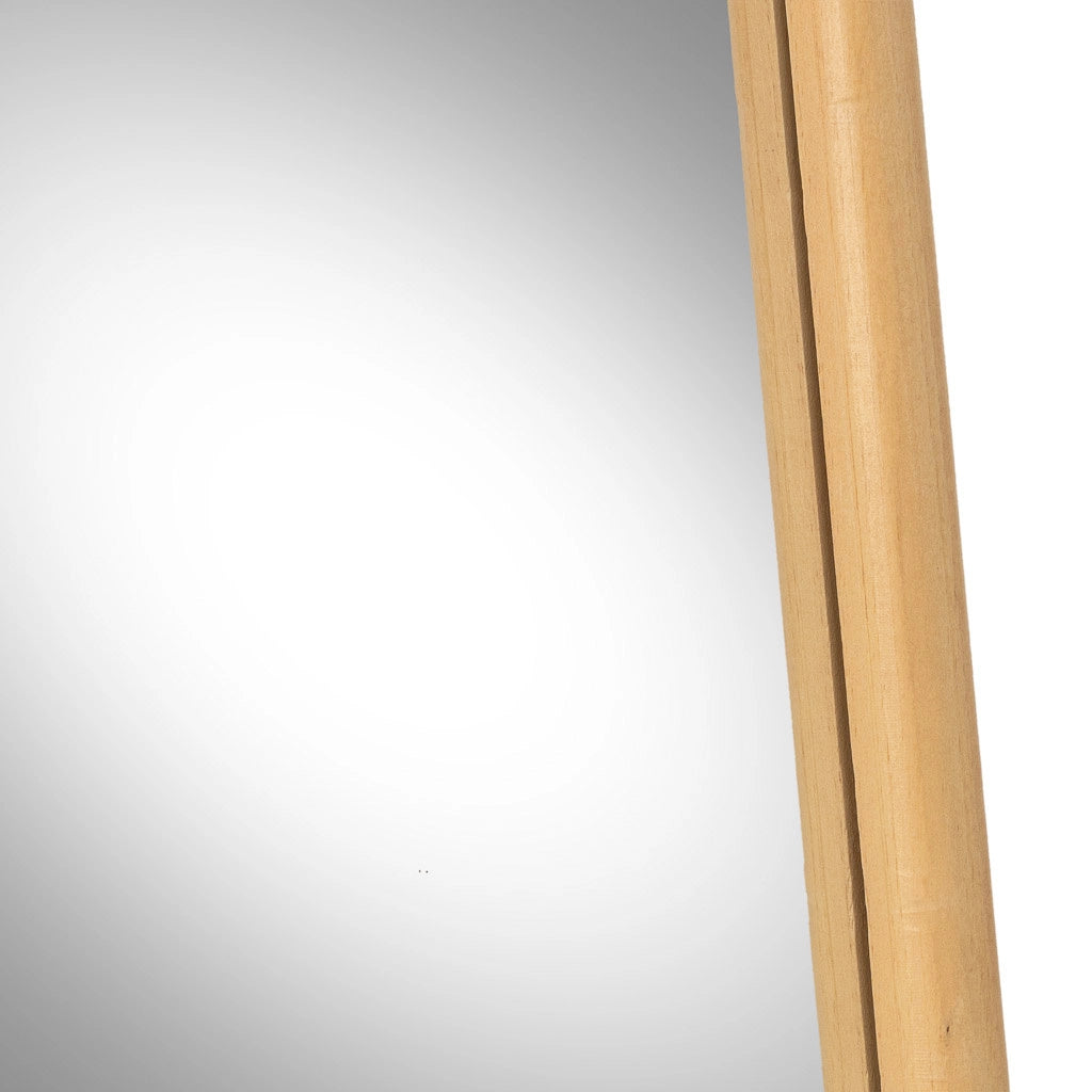 Specchio in legno marrone 70x2,5x100h cm