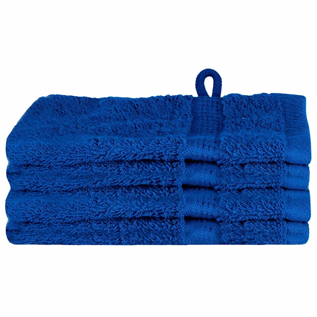 Asciugamano per Ospiti SOLUND 4 pz | Teli per bagno Blu 15 x 21 cm 550 gsm