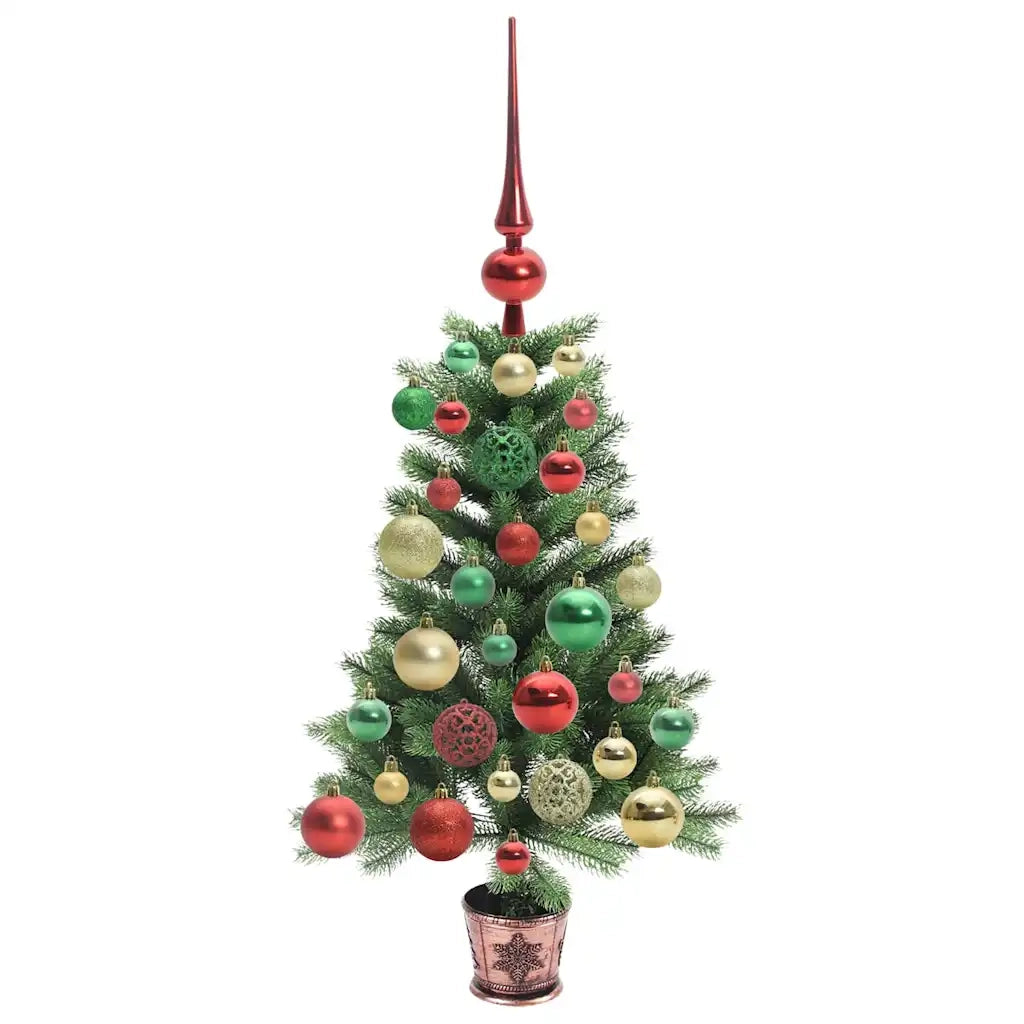 Albero di Natale con 150 LED con supporto Verde 65 cm PE 3396299