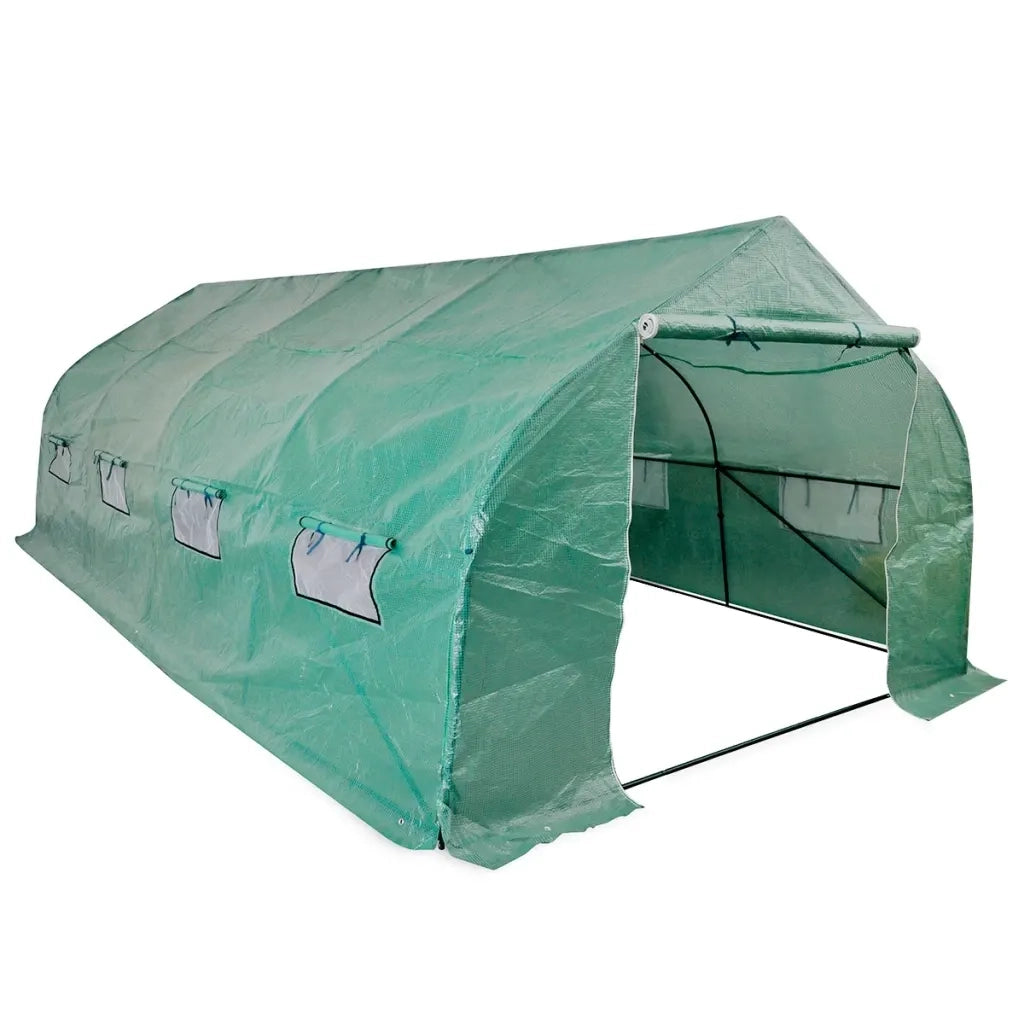 Serra Polietilene Portatile Accessibile Struttura Acciaio 18 mÂ²   cod mxl 53135