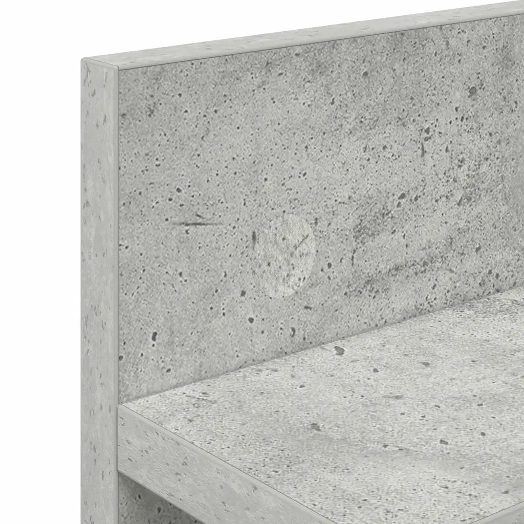Appendiabiti a muro Grigio cemento 60 x 10,5 x 18 cm 874390