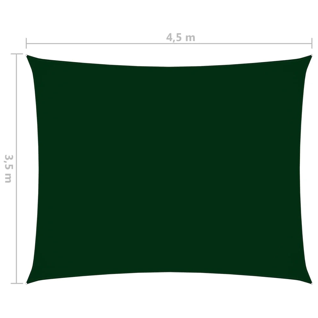 Vela ombreggiante rettangolare in tessuto Oxford 3,5 x 4,5 m verde scuro 02_0009650