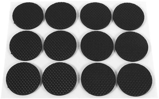 Pads antiscivolo in gomma 12 pezzi - autoadesivi - protezione per pavimenti in legno - gomma TRP resistente - facile da utilizzare