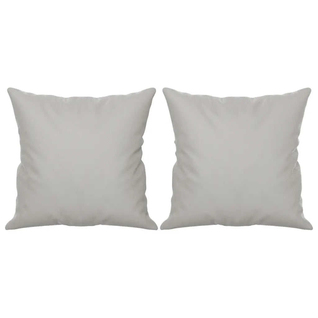 Cuscini Decorativi 2 pz Grigio chiaro40x40cm Tessuto Microfibra CFW2210909