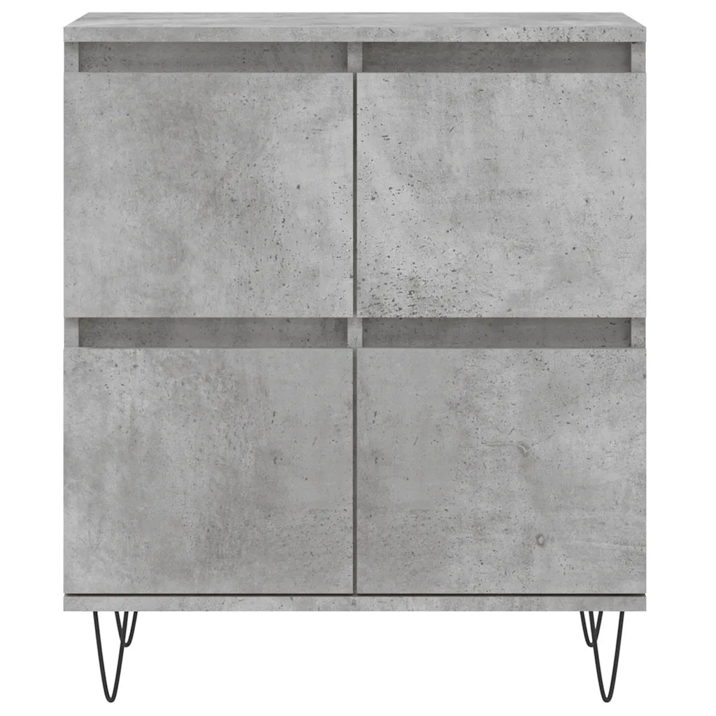 Credenza-Buffet-Armadio da cucina Grigio Cemento 60x35x70 cm in Legno Multistrato 626176