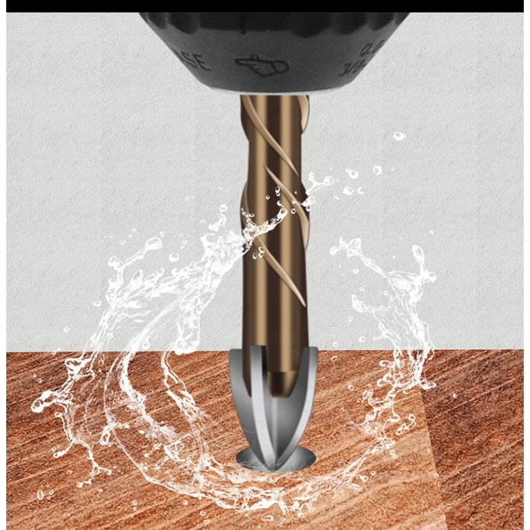 Set di Punte Elicoidali per Vetro e Ceramica – Acciaio di Alta Qualità, 7 Pezzi 3-12mm | Uscita Polvere Ottimizzata