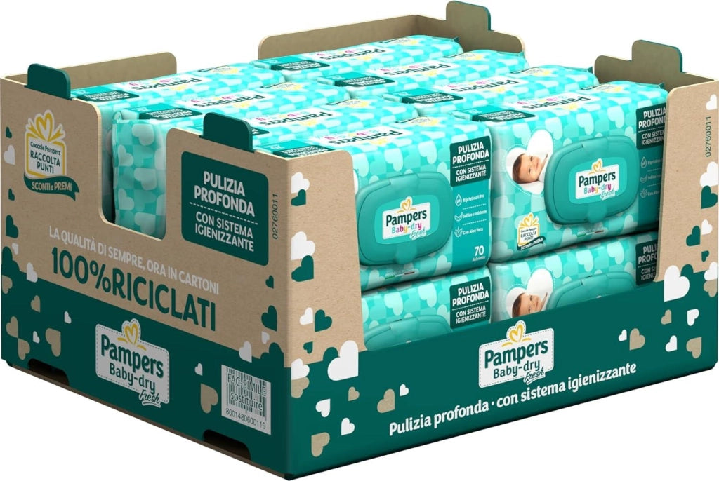 PAMPERS SALVIETTE UMIDIFICATE BAMBINI BABY FRESH 1300 PZ