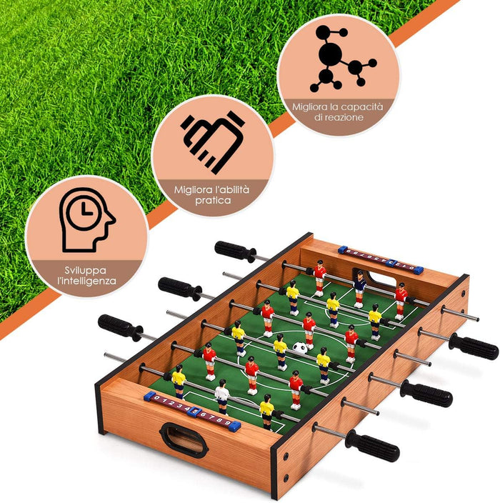 Tavolo multi gioco 2 in 1, tavolo da gioco con design compatto per calcio balilla e hockey da tavolo, facile da montare, per adulti e bambini