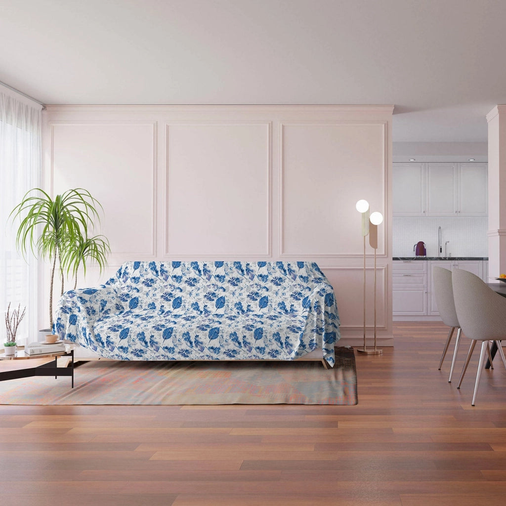 Telo Arredo Copritutto Copridivano 270x260 cm in Microfibra Foglie