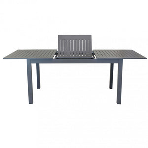 Tavolo Cuba Allungabile 150/210x90x75 h cm in Alluminio Taupe
