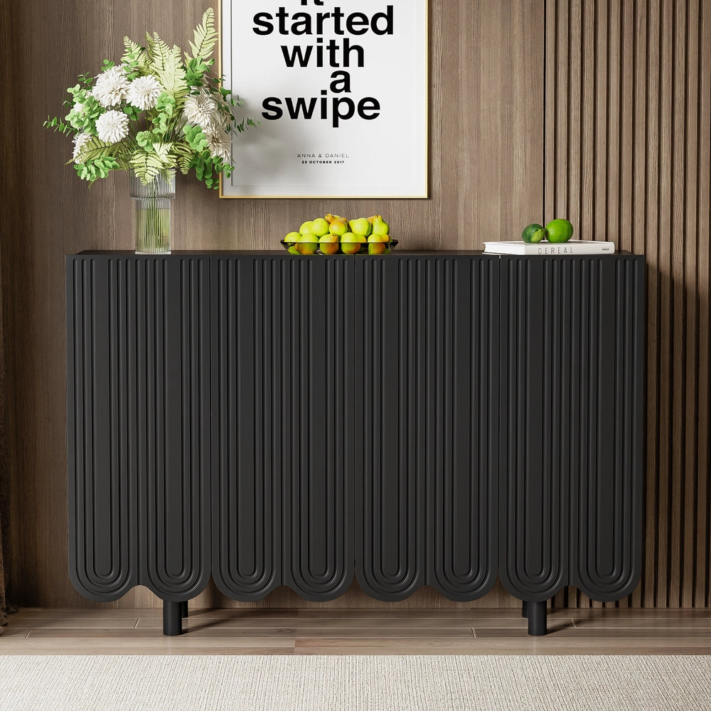 Credenza con Ante Sagomate ¨C MINIMAL ¨C Legno