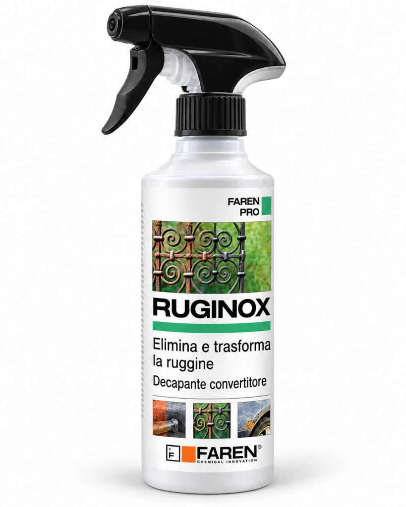 Convertitore di Ruggine Faren Ruginox Spray 250 ml rimuove ossidazioni