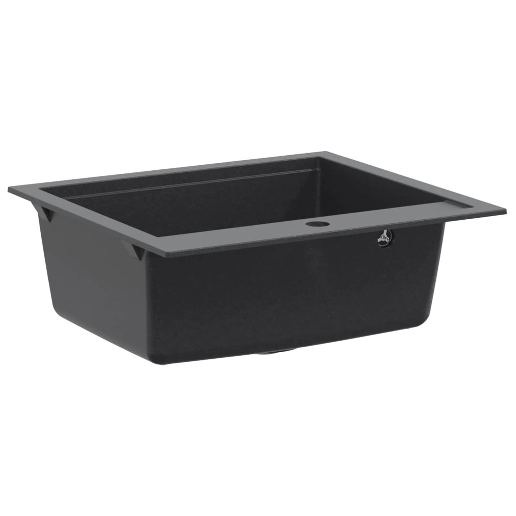 Lavello cucina vasca singola Granito 60 x 51 x 30.5 cm Grafite 42053748