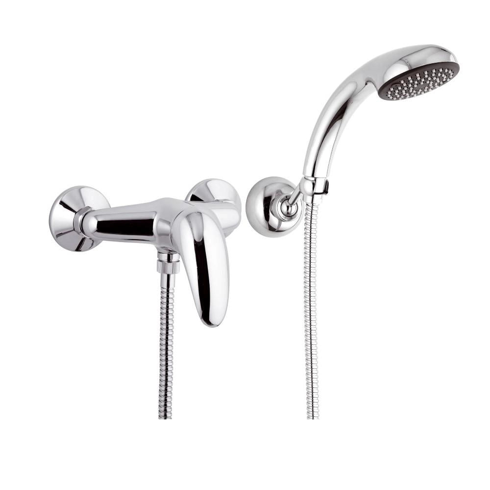 Rubinetto esterno doccia con doccia duplex e leva frontale - serie ten