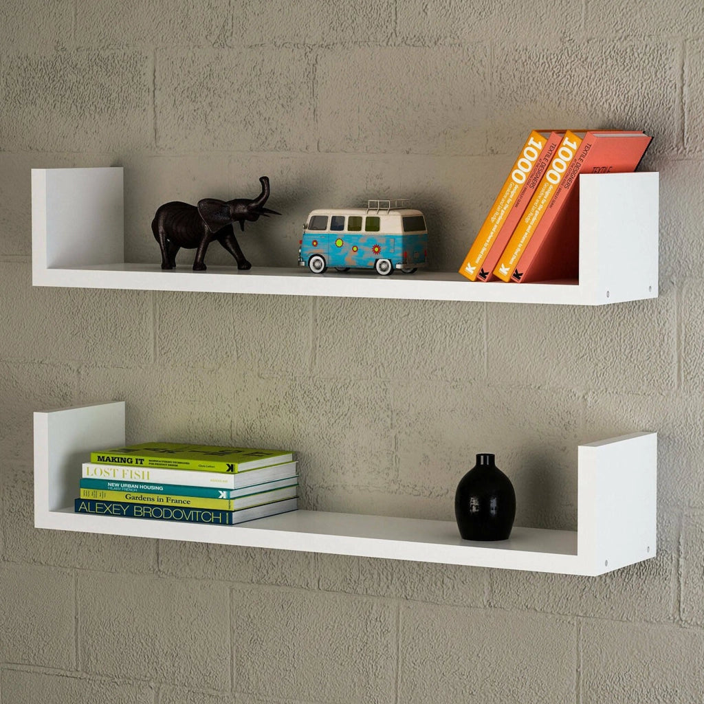 Sud, Mensola un Ripiano, 63x15x15h cm Bianco