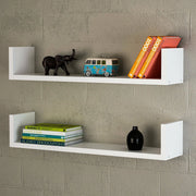 Sud, Mensola un Ripiano, 63x15x15h cm Bianco
