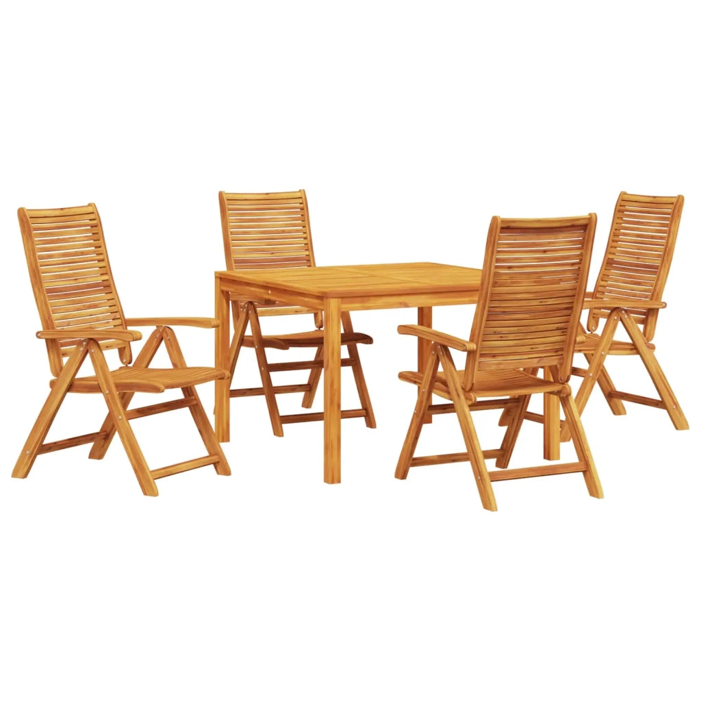 Set da Pranzo per Giardino 5 pcs Marrone 3375633