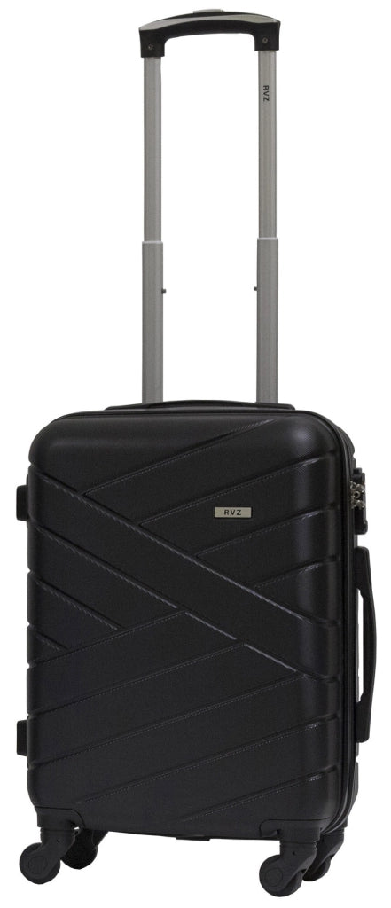 Set 3 Valigie Trolley Rigide in ABS 4 Ruote TSA Ravizzoni Giove Nero