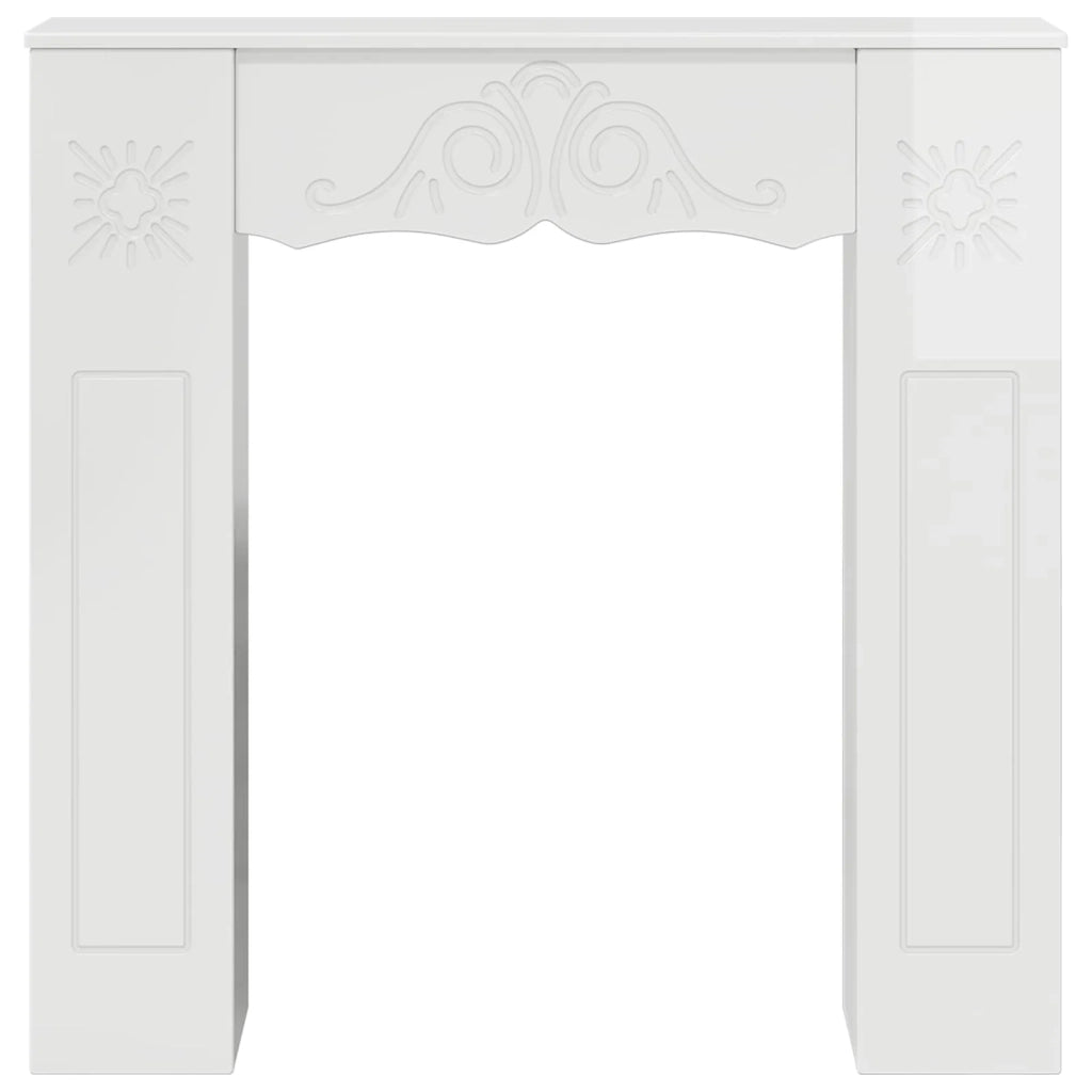 Cornice per camino Bianco Lucido 102 x 20 x 102 cm 8006637