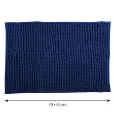 TAPPETO ANTISCIVOLO DA BAGNO CINIGLIA 40X60 CM- Blu- SPIRE- pezzi 1
