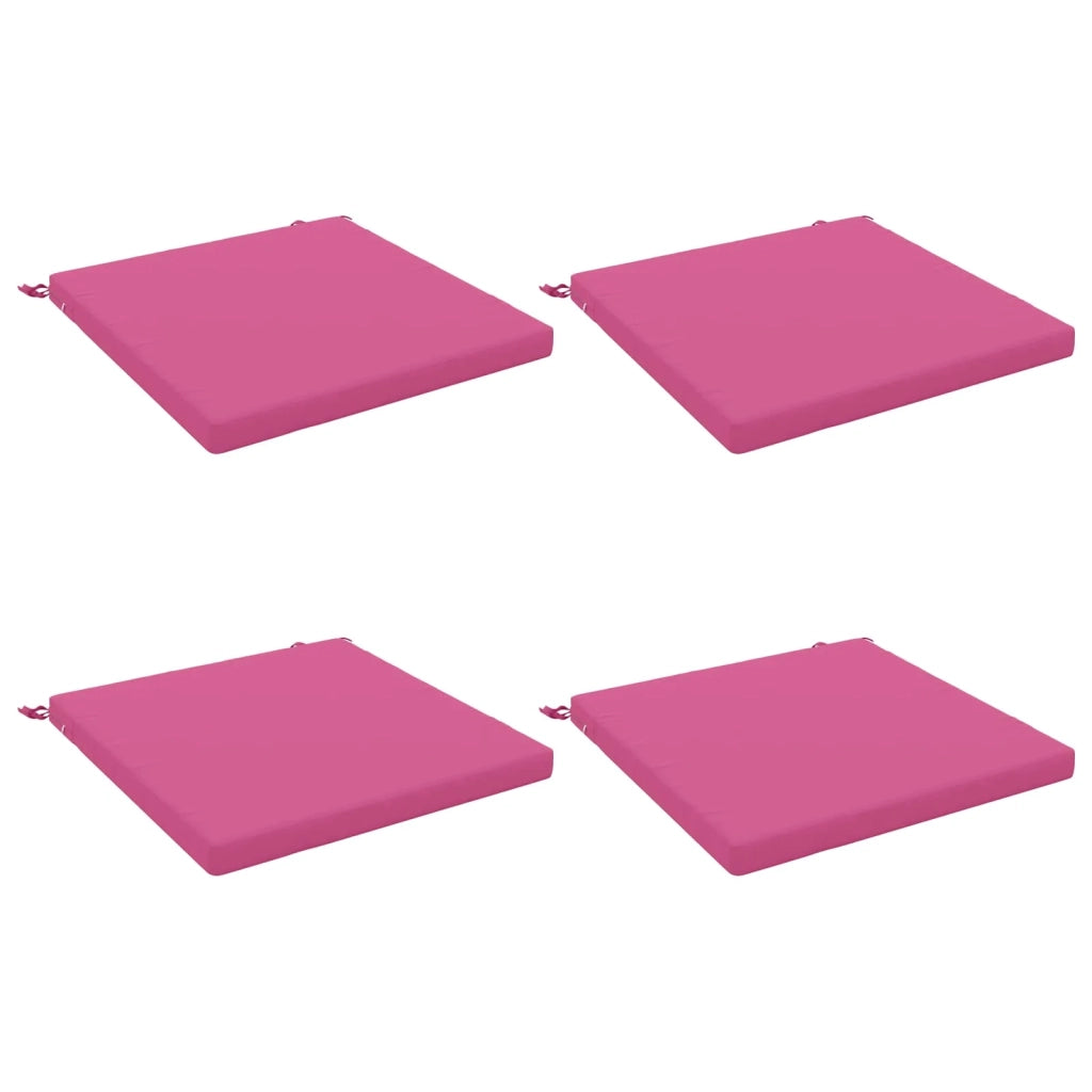 Cuscini per Sedia in 4 Pezzi SOEST 4 pz 100% Poliestere Rosa 944866