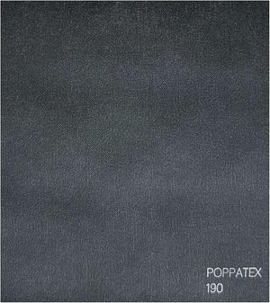 Tessuto Ecopelle Nautica Tappezzeria Alta Qualità "POPPATEX" - Colore GRIGIO SCURO 190 - Morbida e Resistente - Vendita al Metro - H.140