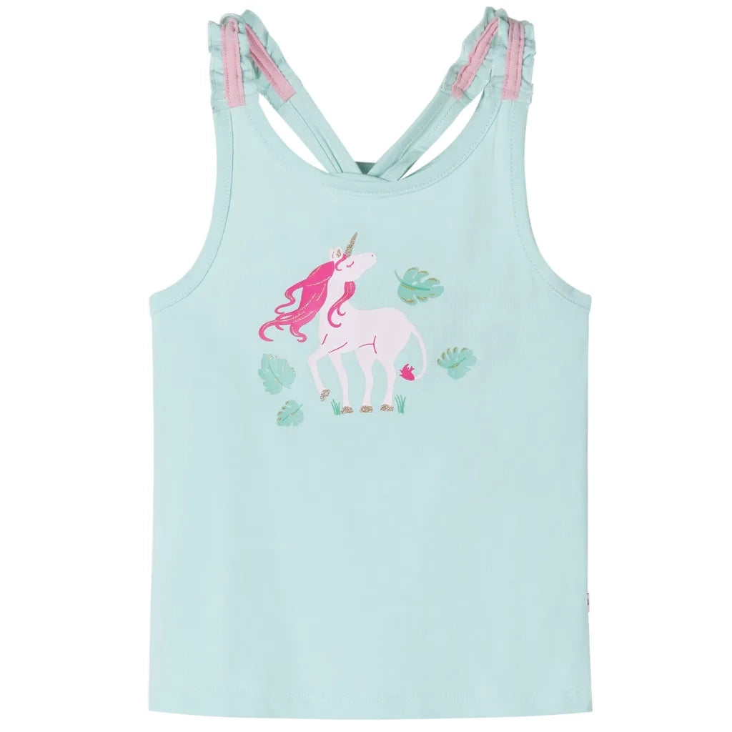 Canotta da Bambina Menta Chiaro 140cod mxl 109565