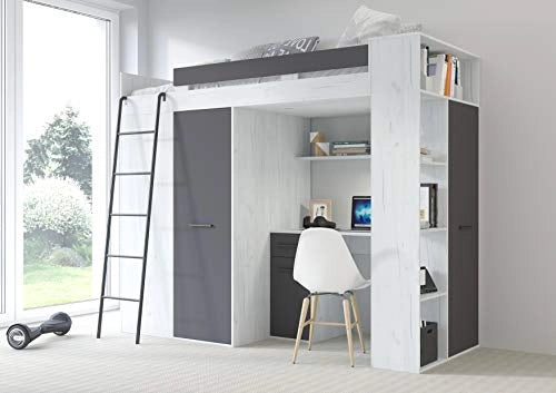 MOBILE VERANA L CRAFT BIANCO GRAFITE