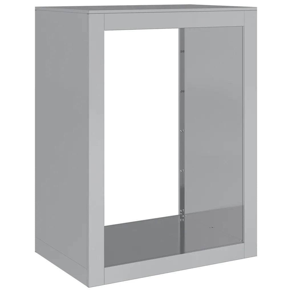 Rastrelliera per Legna 60x40x80 cm in Acciaio Zincato 851001