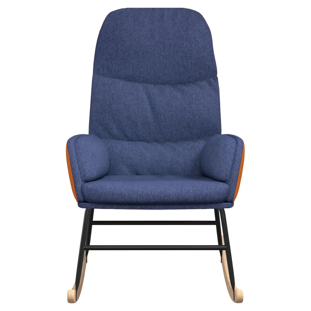 Sedia a Dondolo Blu in Tessuto CFW8136625