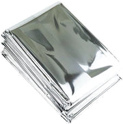 Set di coperte termiche 4 pezzi - Coperte isolanti Mylar - Materiale duraturo - Conserva il calore corporeo - Protezione di emergenza compatta - Coperte termiche