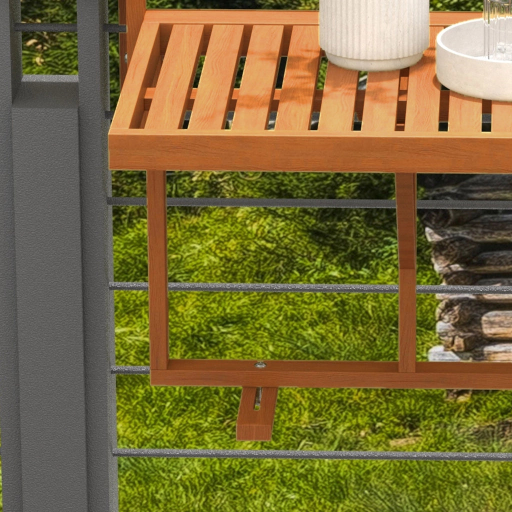 Tavolo pieghevole da esterno ¨C Zephmum ¨C Teak 68x65x55 cm
