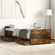 Giroletto con Testiera e Pediera Rovere Fumo 90x190 cm