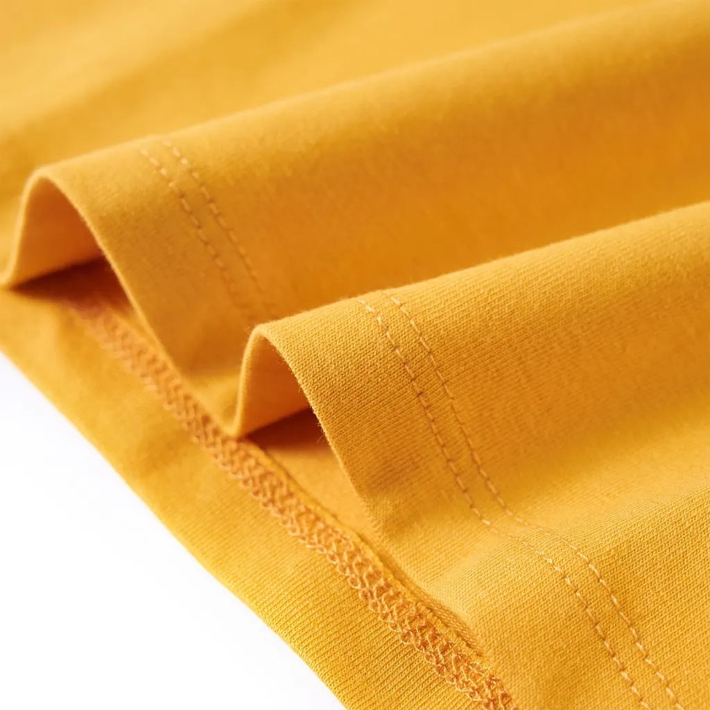 Maglietta per Bambini Maniche Lunghe Ocra Scuro 92 13719
