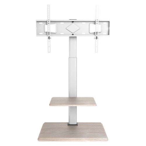 Supporto monitor tv pavimento techly ica tr59 white e wood
