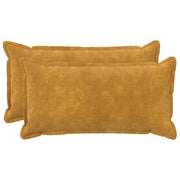 Cuscino con cuscino HOUTEN 2 pz Giallo Fleece in microfibra 934030