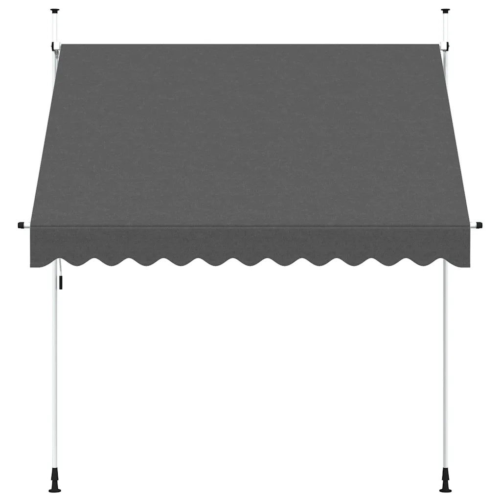 Tenda da Sole Retrattile Manuale-Tenda parasole per Patio 250 cm Antracite