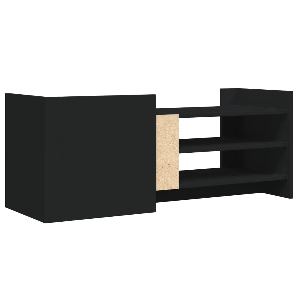 Mobile Porta TV Nero 100x35x40 cm in Legno Multistrato 848375