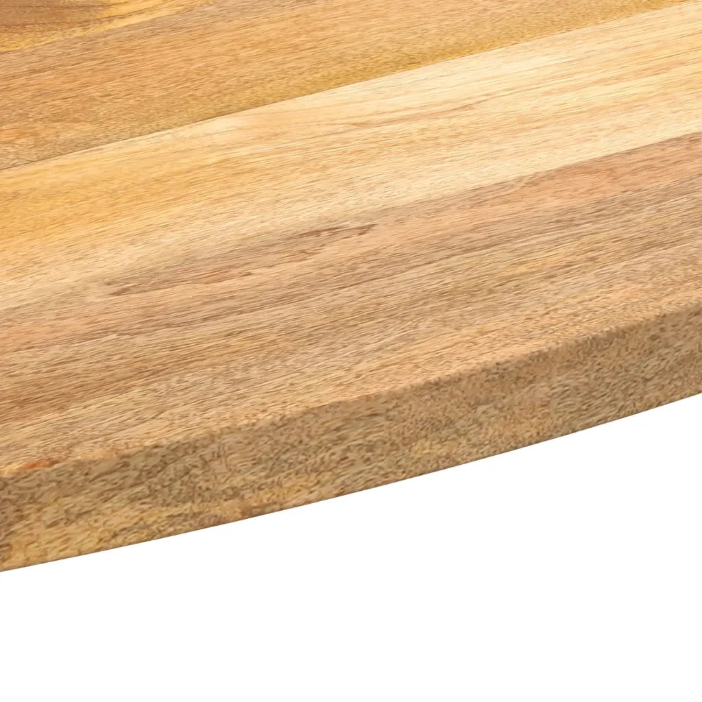 Piano Tavolo 120x50x3,8 cm Ovale in Legno Massello di Mango 370854