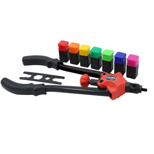 Pinza rivettatrice per dadi ciechi rivetti con 7 punte Set di rivetti ciechi