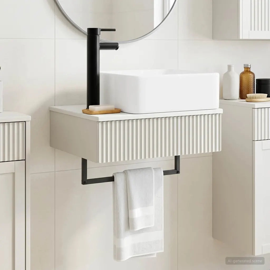 Lavabo da Parete Bianco Lucido 53 x 35 x 39 cm 890212