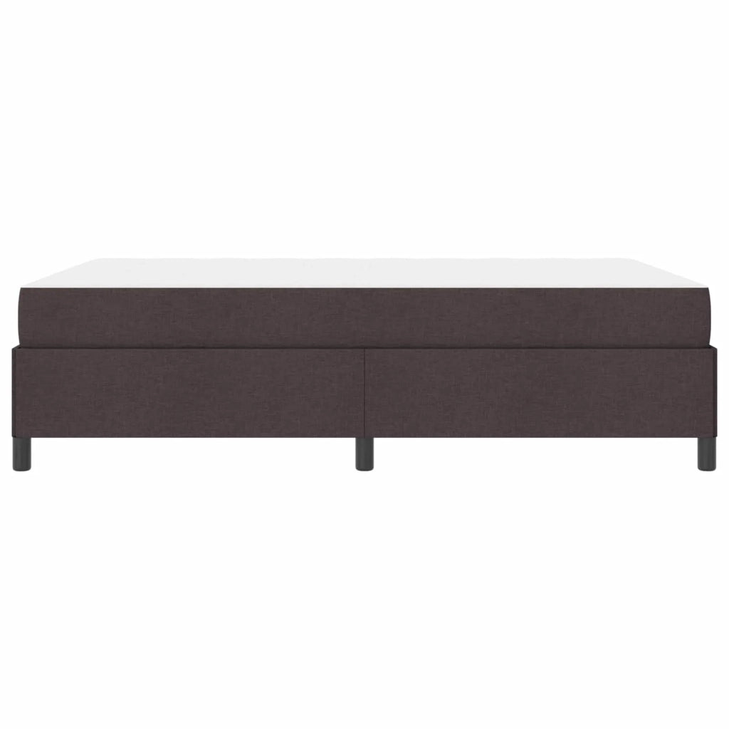 Letto a molle con materasso Marrone Scuro 140 x 190 cm Tessuto 3398860