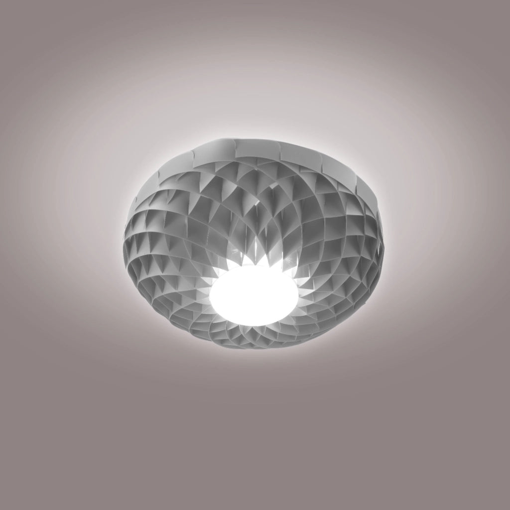 Applique Moderna Dalia Polilux ® Argento 7 Luci Gx53 6,5W 3000K