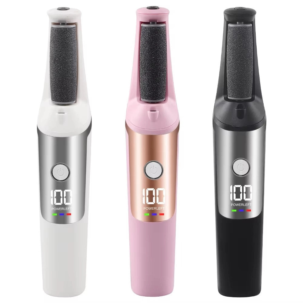 Trade Shop - Bacchetta 3in1 Rimuovi Calli Elettrico Lima Ricaricabile Strumenti Per Pedicure Manicure -