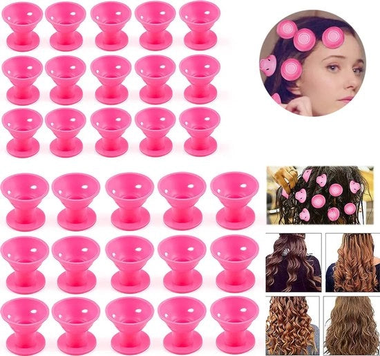 Decorazioni per la notte - Senza riscaldamento necessario - Confezione da 30 pezzi (rosa)